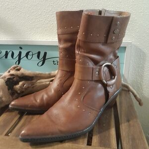 Harley-Davidson Brown Heeled Boots
